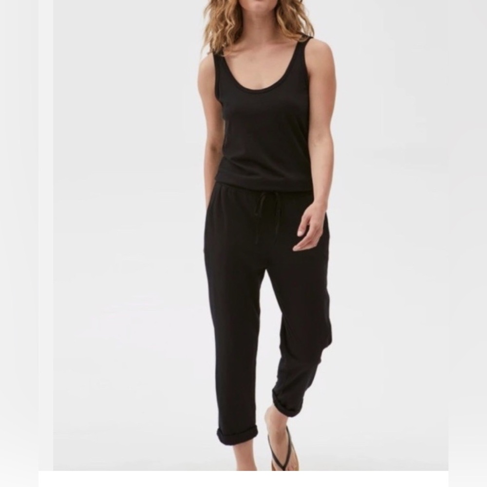 Michael Stars Tank Jumpsuit in Black Comfy Soft Stretch Size Small EUC - Picture 4 of 10